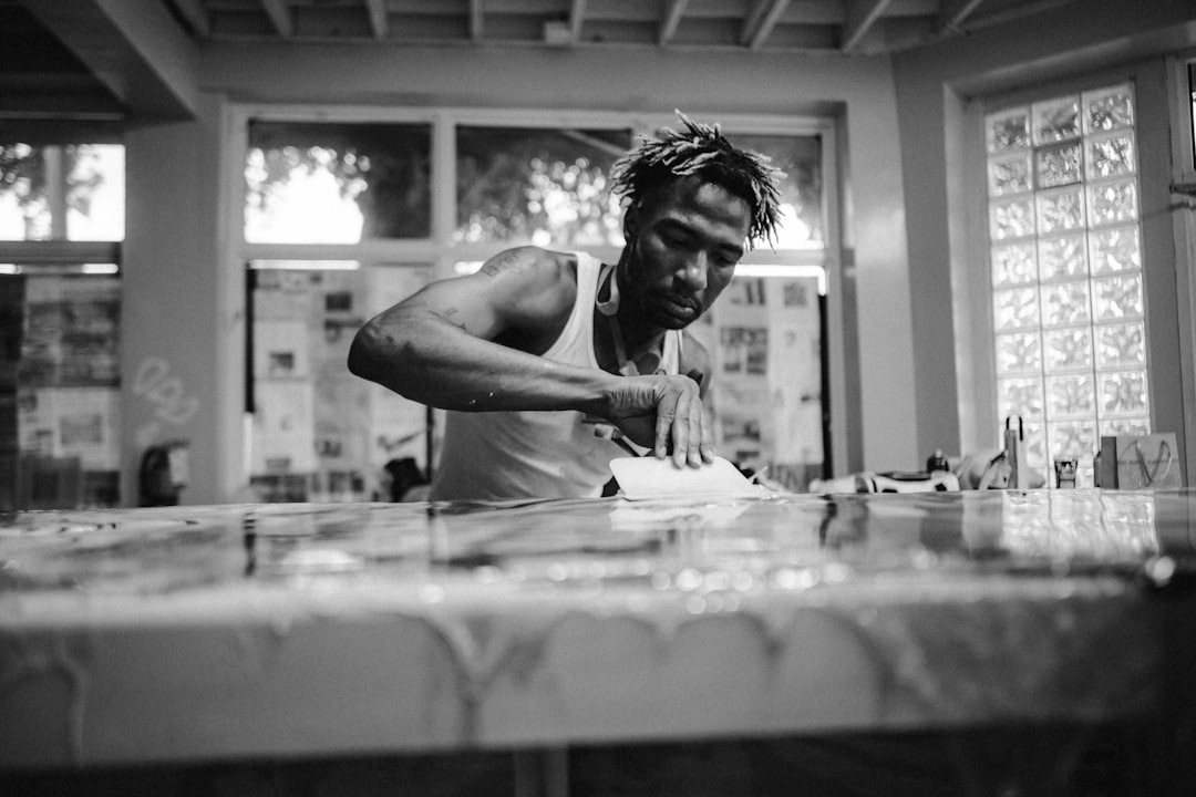 Artist at work