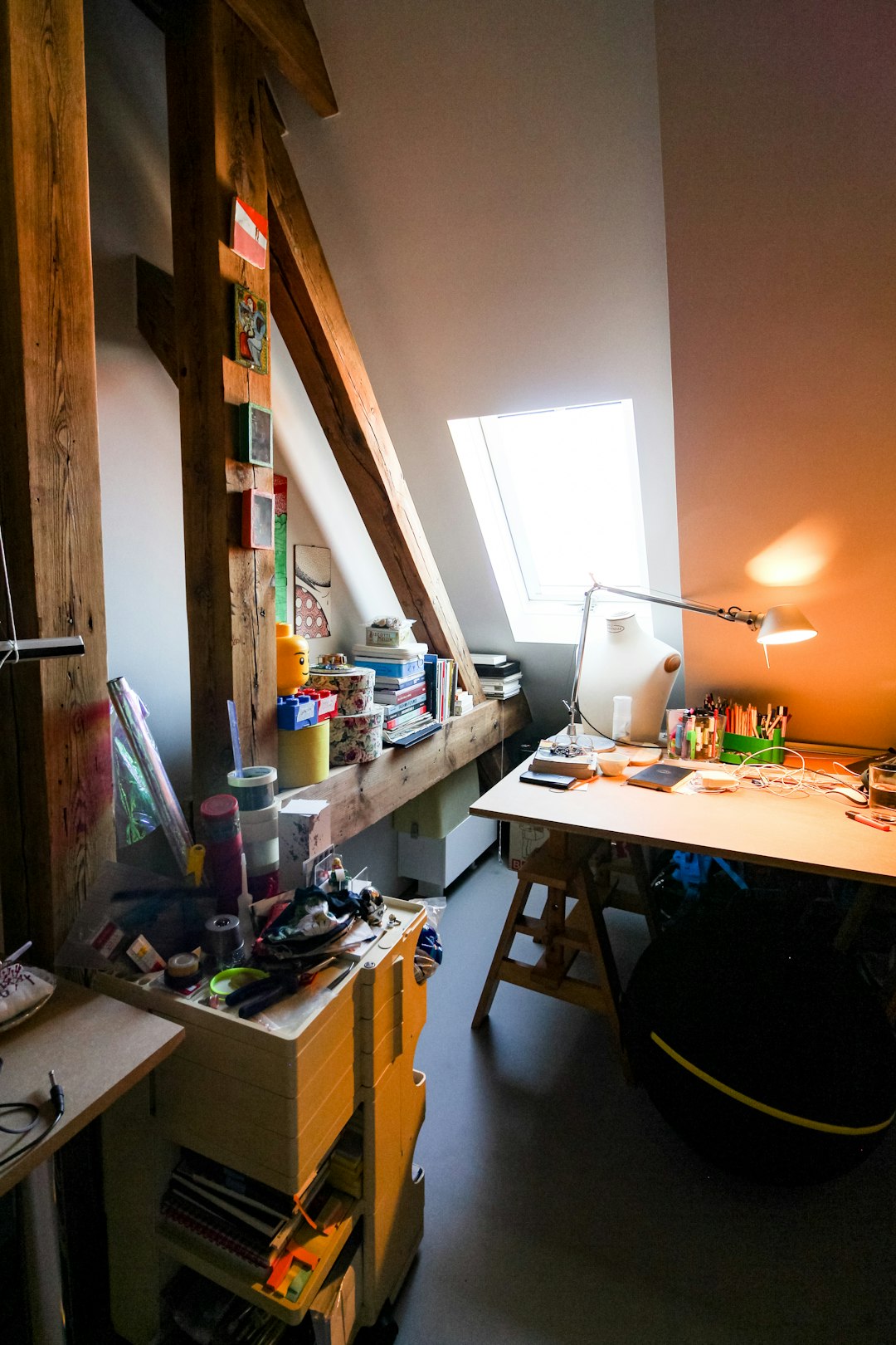 Person painting expressively